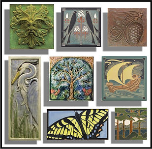 home arts crafts tiles  framed tiles arts craftsman llc
